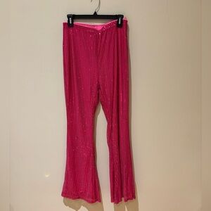 Vibrant Pink Sequin Pants